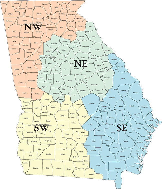 GCI Sales Territory Map